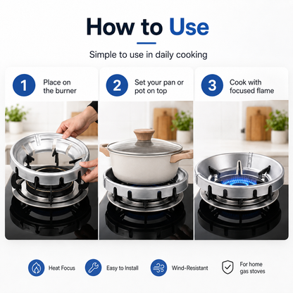 Placing a burner stand over a gas stove